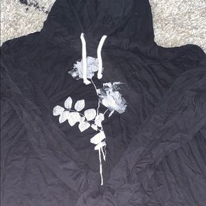 Black hoodie shirt
